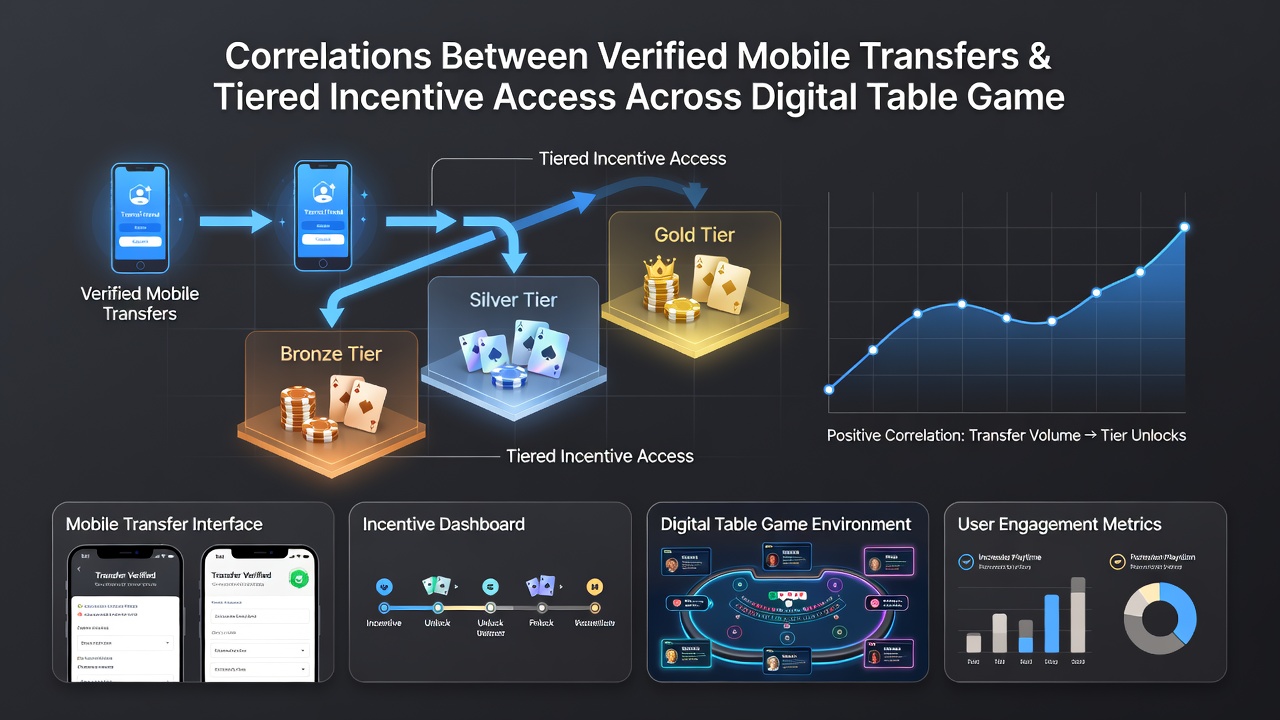 Darstellung von Transaktionsmustern und Incentive-Stufen in digitalen Tischspiel-Umgebungen