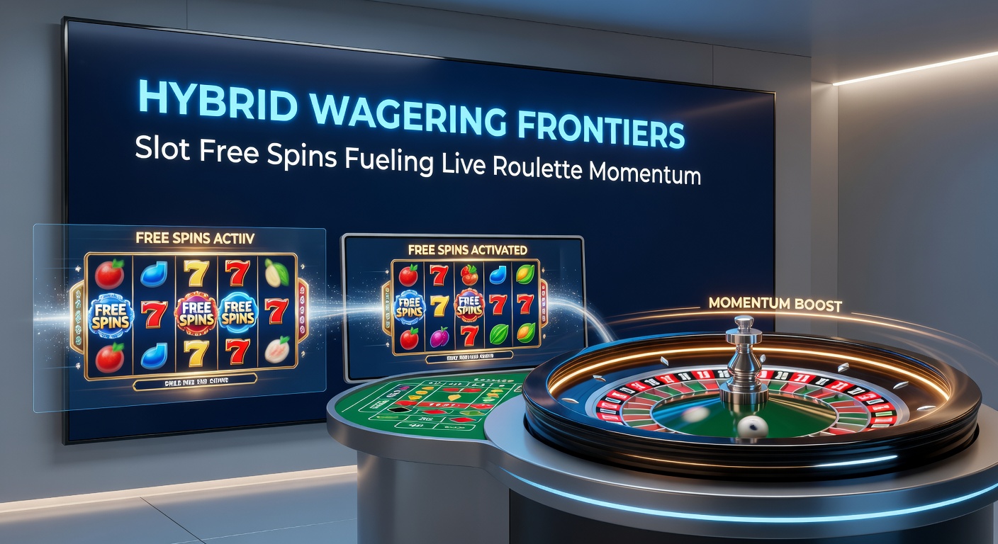Visuelle Integration von Slot-Free-Spins in ein Live-Roulette-Interface, mit leuchtenden Multiplikatoren und Dealer-Interaktion, die den hybriden Momentum-Effekt hervorhebt