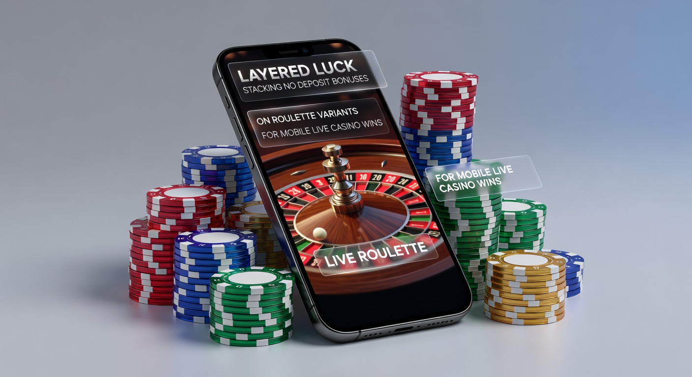 Grafik mit gestapelten Bonus-Symbolen über einem Live-Roulette-Tisch auf Mobile, inklusive Multiplikatoren und Gewinnzahlen